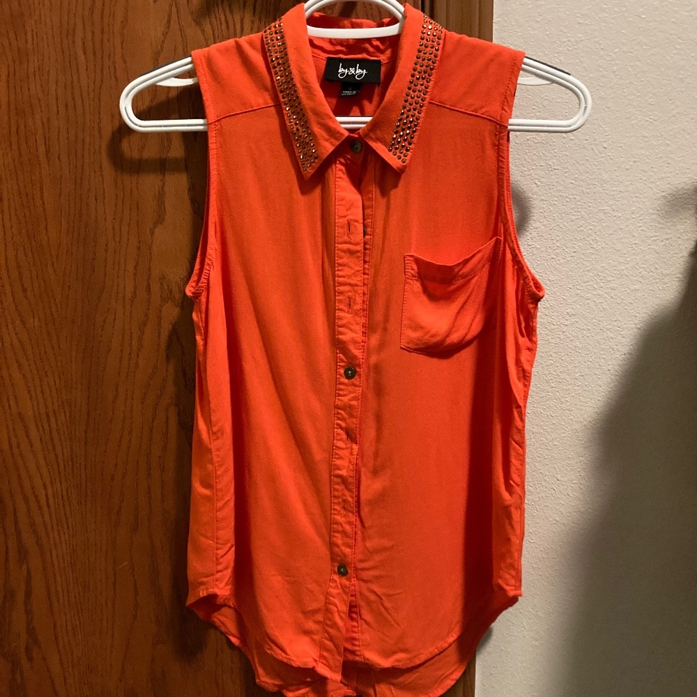 Cute orange tank top